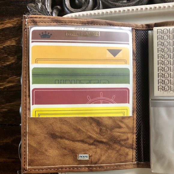 Vintage Rolfs Tan Cowhide Leather Wallet - NWOT - Picture 3 of 11